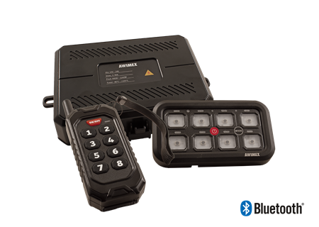Styrsystem E060120, 8-knappar, med säkringslåda, BT, Fjärrk., DV